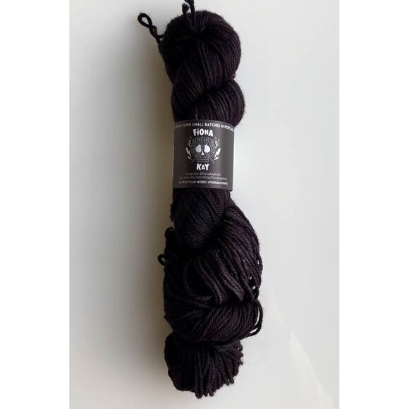 Worsted-weight, Midnight Purple Yarn, by Indie Dyer Fiona Kay - Picture 2 of 5